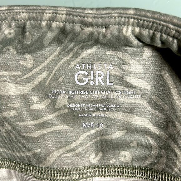 ATHLETA GIRL ULTRA HIGH RISE CHIT CHAT 7/8 TIGHT (SIZE 8-10) - Picture 5 of 5